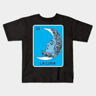 Mexican Lottery La Luna The Moon Loteria Game of Mexico Kids T-Shirt